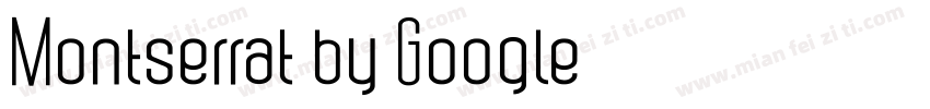 Montserrat by Google字体转换